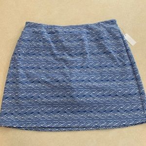 TALBOTS BLUE AND WHITE SKORT NWT!!!